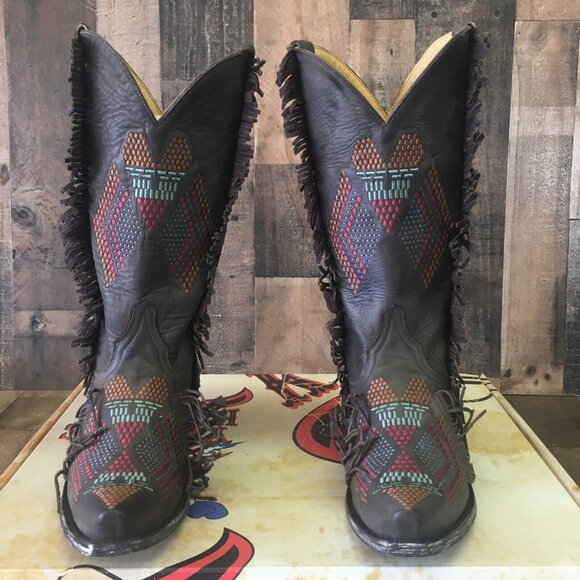 Old Gringo Tribu YL265-3 Cowboy Boots Womens 7 B - Picture 10 of 12